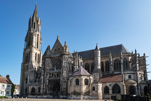 Senlis church in France, exterior view