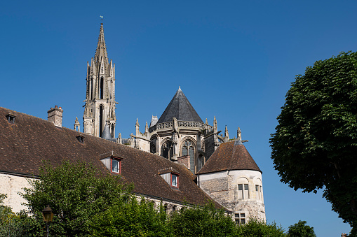 The Laon Cathedral (French: Cathédrale Notre-Dame de Laon), is a Roman Catholic church located in Laon, Aisne, Hauts-de-France, France. Built in the twelfth and thirteenth centuries, it is one of the most important and stylistically unified examples of early Gothic architecture.