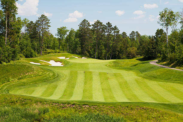 Northern Minnesota Golf Course stock photo