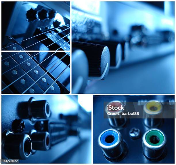 Foto de Colagem De Música e mais fotos de stock de Azul - Azul, Controle, Empurrar