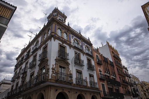 Apartment buildings in Seville, Spain