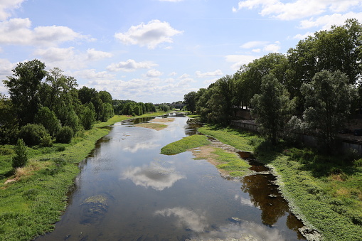 The Loire river, town of Tours, department of Indre et Loire, France