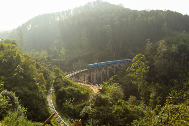 istock Train crosses Demodara nine arch bridge. Sri Lanka. 1732838067