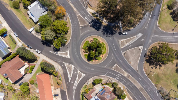 istock Traffic roundabout aerial 1732872617