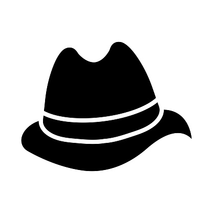 Floppy Hat Vector Glyph Icon For Personal And Commercial Use.