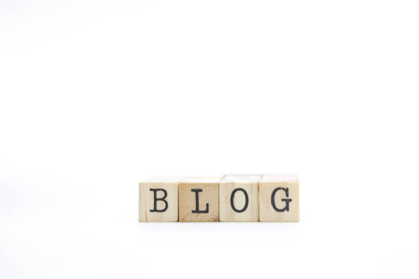 blog concept with letters on cubes