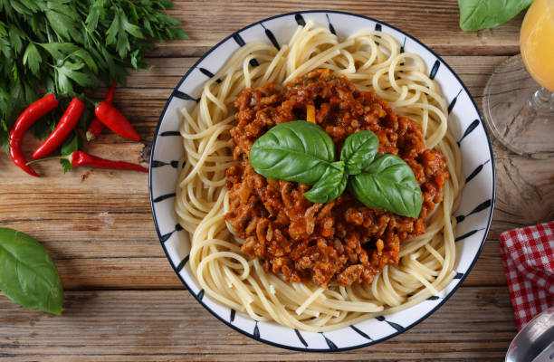 istock Spaghetti Bolognese with Basil 1732932260