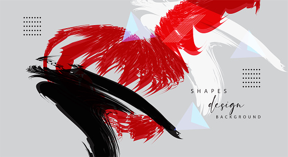 Abstract Geometric Shapes Layout Design Template Stock Illustration ...