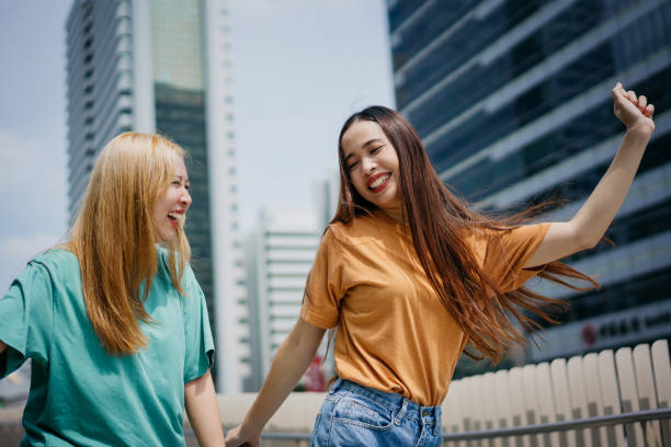 istock Joyful friends in the city 1733034654