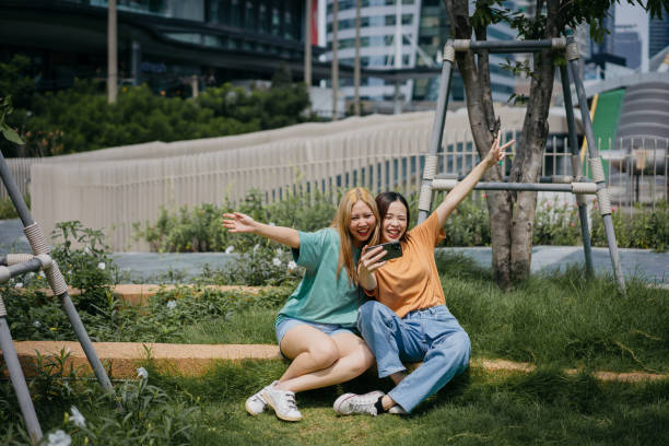 istock Capturing joyful moments with friend 1733034661
