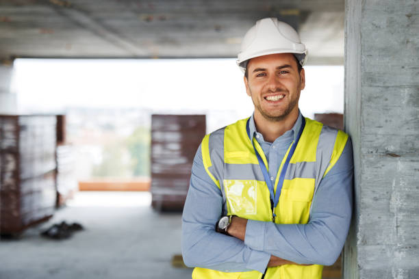 istock Portrait of young architect on construction site 1733053092