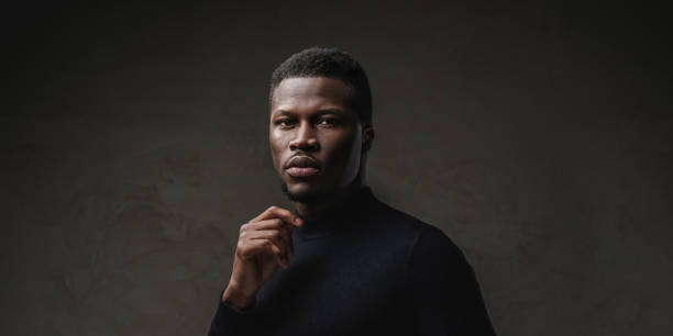 istock Thoughtful young man with dark skin and black turtleneck 1733109439