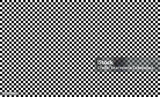 Checker Pattern Horizontal Black And White Checker Pattern Checkered Chessboard Grid And Mesh ...