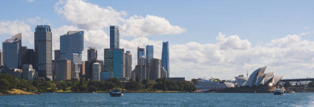 istock Sydney Panoramic, Harbour Bridge. Amazing architecture view Circular Quay 1733137900