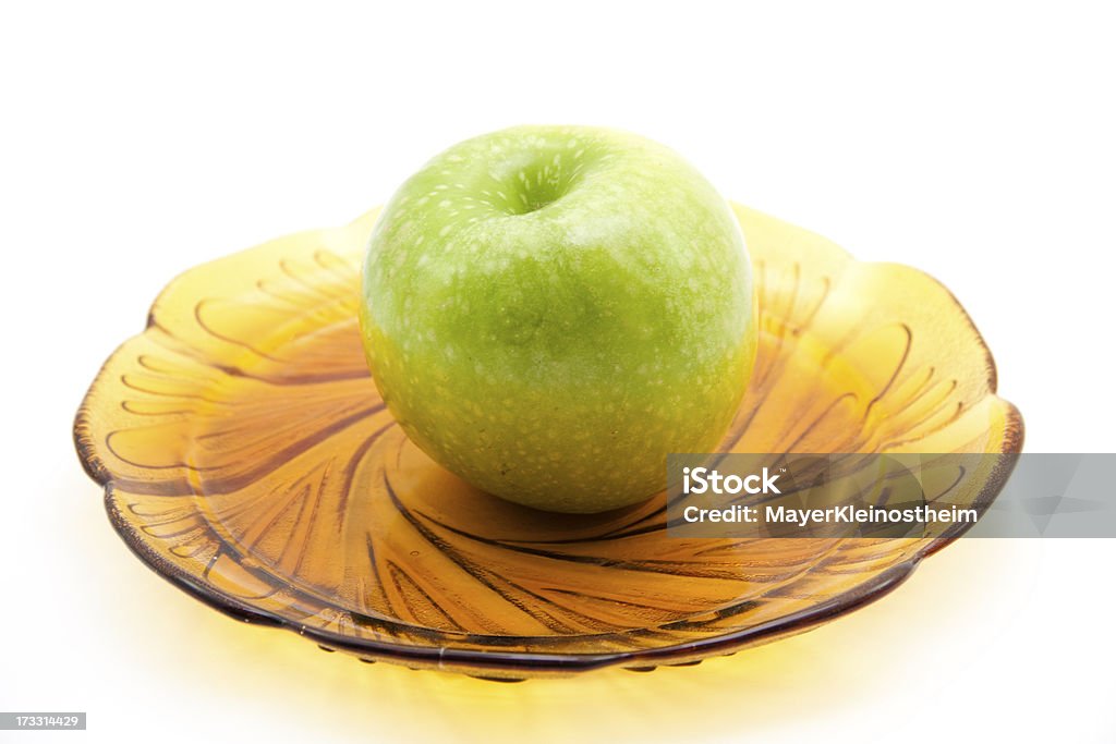 Apple in ciotola di vetro - Foto stock royalty-free di Alimentazione sana