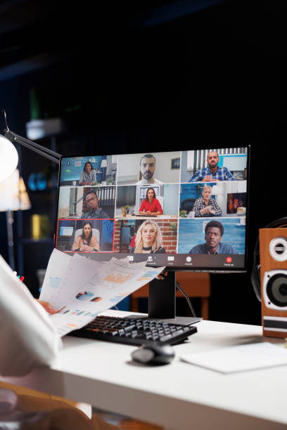istock People participate in a video conference 1733151362