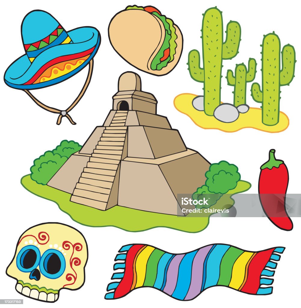 Diverses images mexicaine - clipart vectoriel de Aliment libre de droits