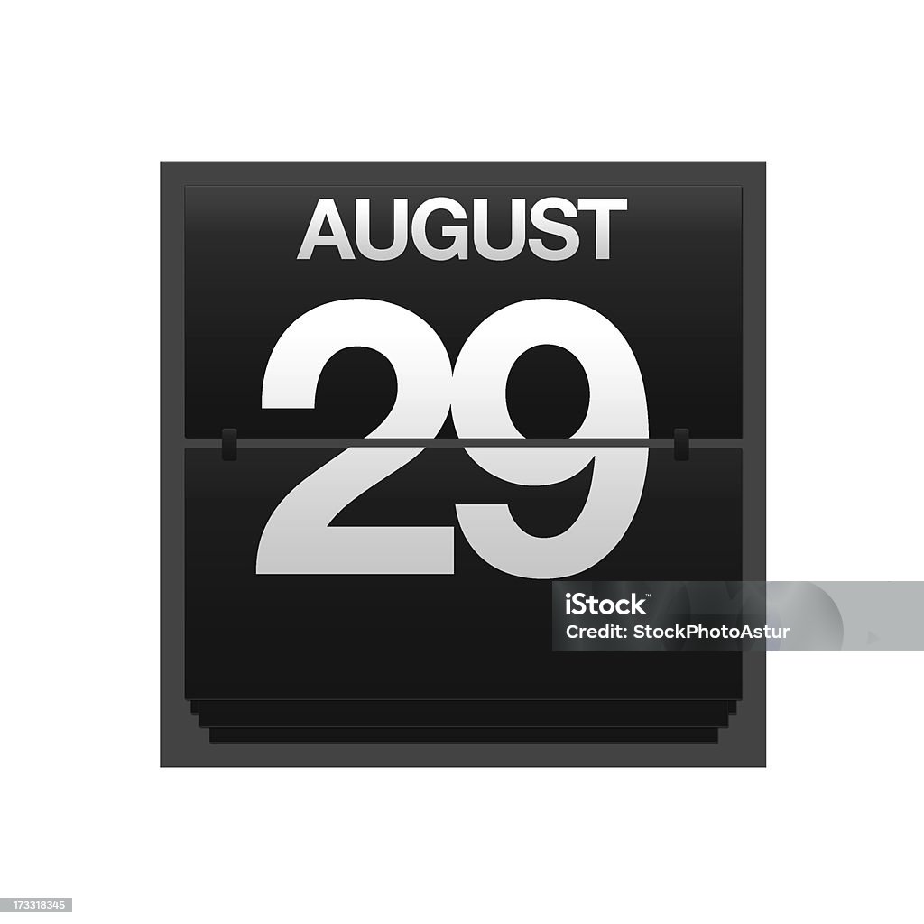 Стойка календарь 29 августа. - Стоковые фото Август роялти-фри