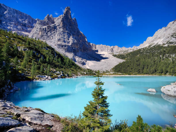 istock View of Lake Sorapis, Dolomites, Italy 1733190264
