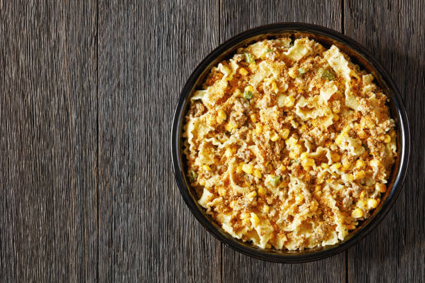 istock Creamy Corn Casserole with Sausage in baking dish 1733192443