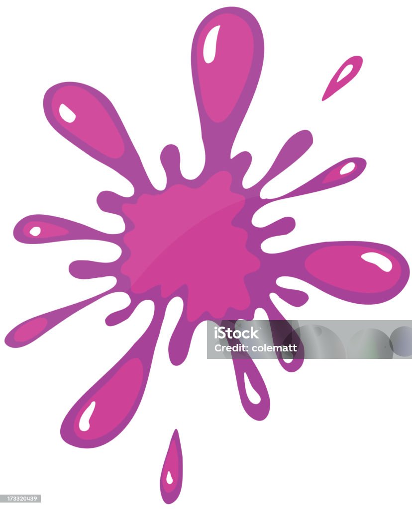 splash cor-de-rosa - Vetor de Abstrato royalty-free