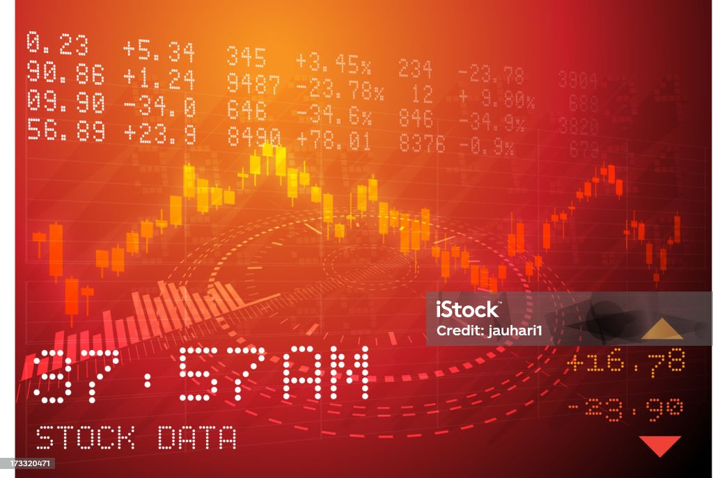 Биржевые сводки - Векторная графика Анализировать роялти-фри