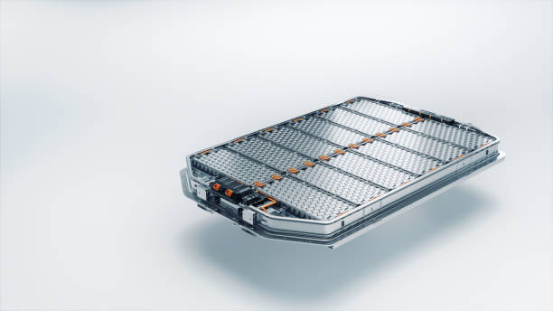 istock Generic EV Battery Pack Isolated on White Background. Lithium-ion High-voltage Battery for Electric Vehicle or Hybrid Car. High Capacity Battery for Automotive Industry. Image has Space for Text. 1733213465