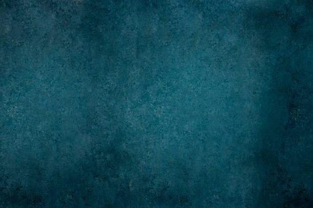 Blue hand-painted textured backdrop studio wall stock photo