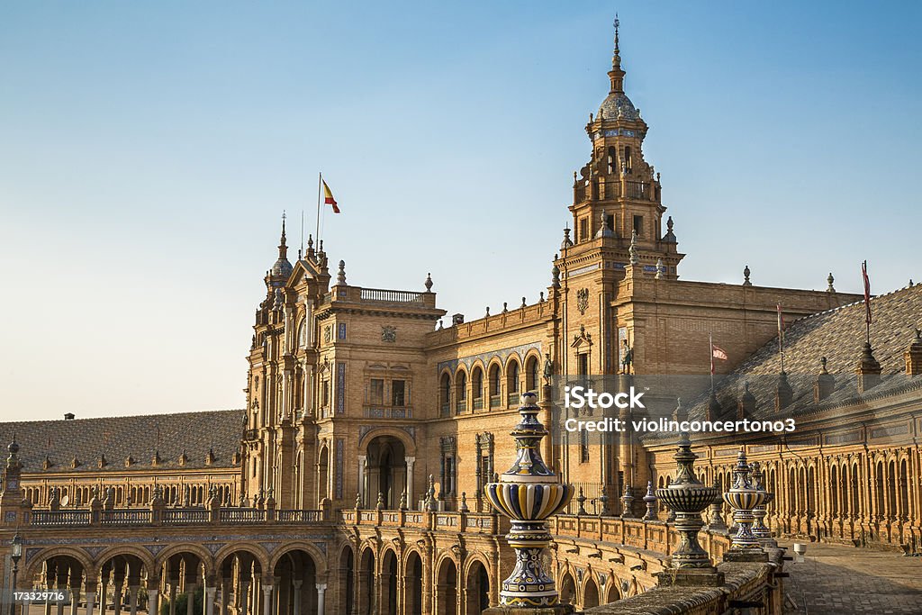 Praça de Espana Sevilha - Royalty-free Abóbada de Berço Foto de stock