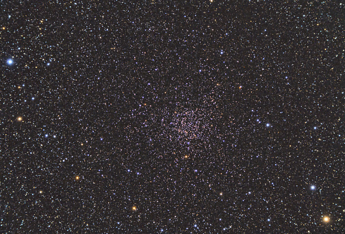 NGC 7789 (also known as Caroline's Rose or the White Rose Cluster), an open cluster in Cassiopeia