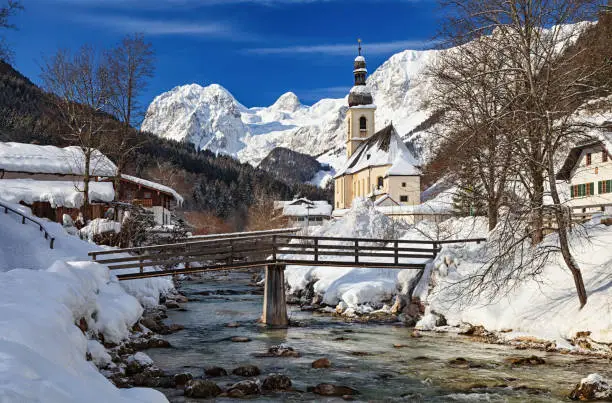 Parish church St. Sebastian, Ramsau, Germany