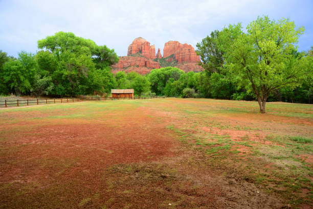 Old abandoned building at Cathedral Rock Sedona Arizona