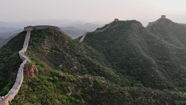 from the bottom to the top of the Great Wall of China