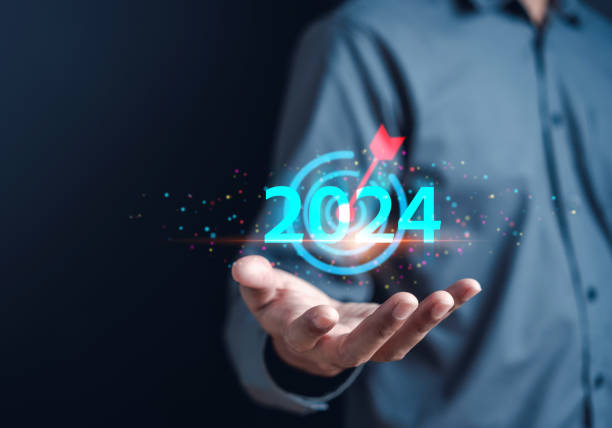 istock Loading progress from 2023 to 2024 to countdown merry christmas and happy new year, Planning and challenge strategy in new year 2024 Concept. 1733513458