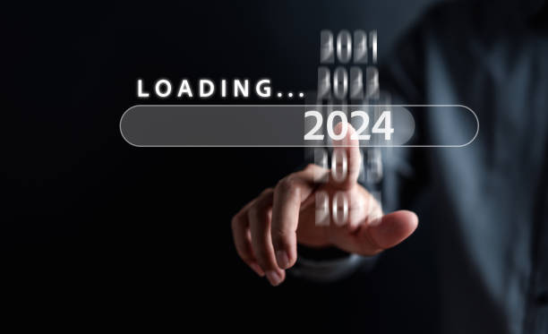 istock Loading progress from 2023 to 2024 to countdown merry christmas and happy new year, Planning and challenge strategy in new year 2024 Concept. 1733514036