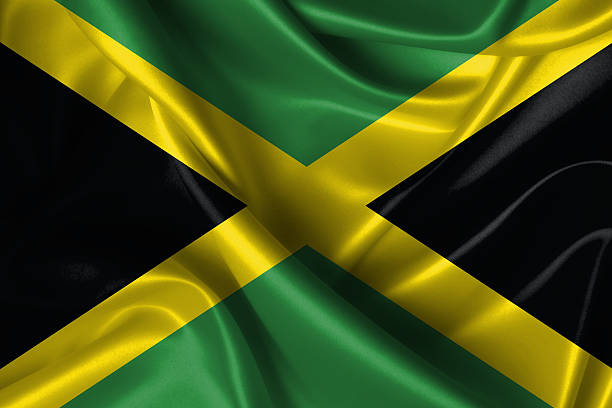 istock Wavy Flag of Jamaica 173353429
