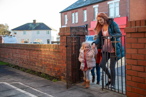 istock Arriving at Baby Class with Two Children 1733539902