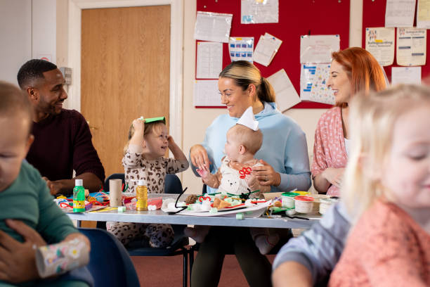 istock Sitting Together in Baby Class 1733540072