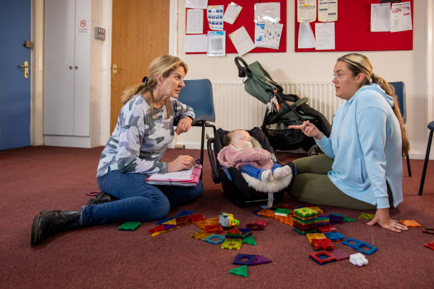 istock Catching up with Childcare Worker 1733540991