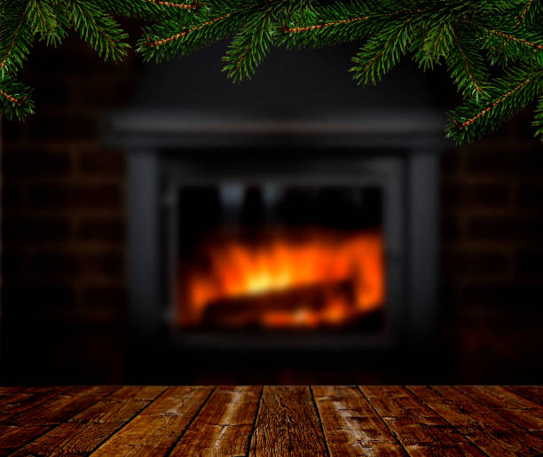 istock Fireplace in  living room 1733557677