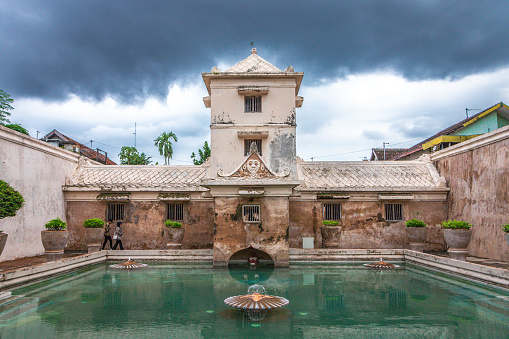 Taman Sari Water Tower, is the site of a former royal garden of the Sultan of Yogyakarta. Built in the mid-18th century, the Taman Sari was a rest area, workshop, meditation area, defense area and hiding place.