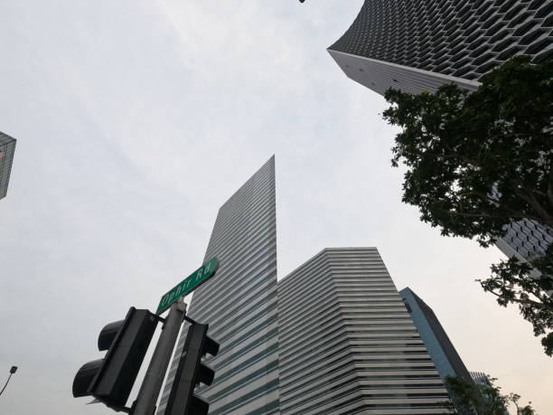istock Skyscraper picture taken in downtown Singapore 1733604480