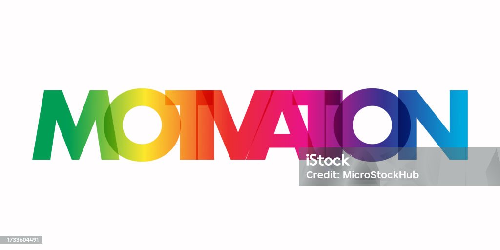 Motivated Word Graphics Motivation Word On White Background Stock Illustration - Download Image ...