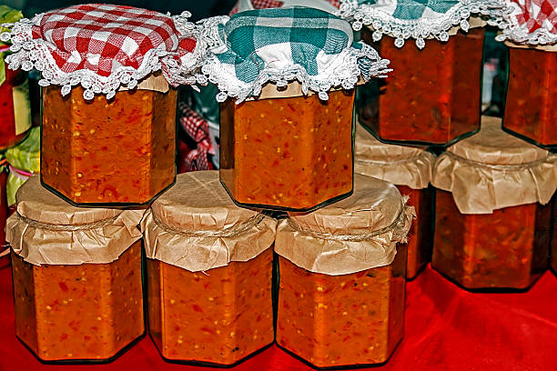 istock Organic vegetable stew packed in jars 173360514