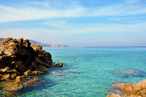 panorama of the marine coast in Zambrone Calabria Italy