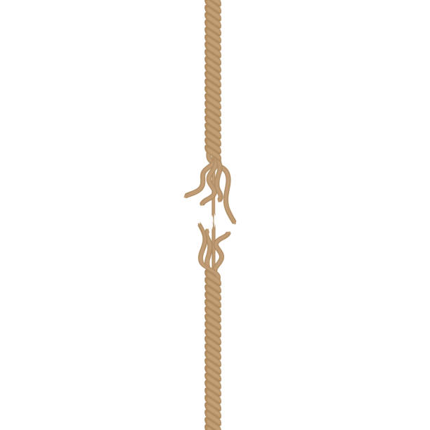illustrations, cliparts, dessins animés et icônes de ðμð°ñññ - rope frayed breaking tied knot