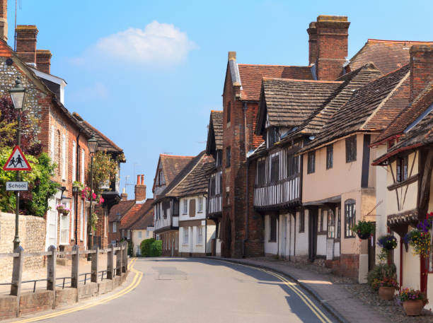 istock An old village street in England 173365980