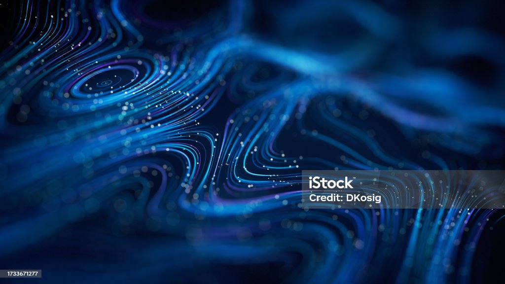 Ívelt adatvonalak kis mélységélességgel - kék - technológia, számítógépes hálózat, absztrakt minta - Jogdíjmentes Technológia témájú stock fotó Ívelt adatvonalak kis mélységélességgel - kék - technológia, számítógépes hálózat, absztrakt minta - Jogdíjmentes Technológia témájú stock fotó