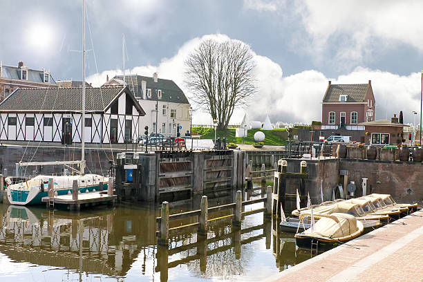 istock Pier and yacht in Gorinchem. Netherlands 173367816