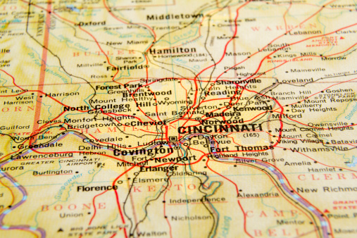 Cincinnati map.